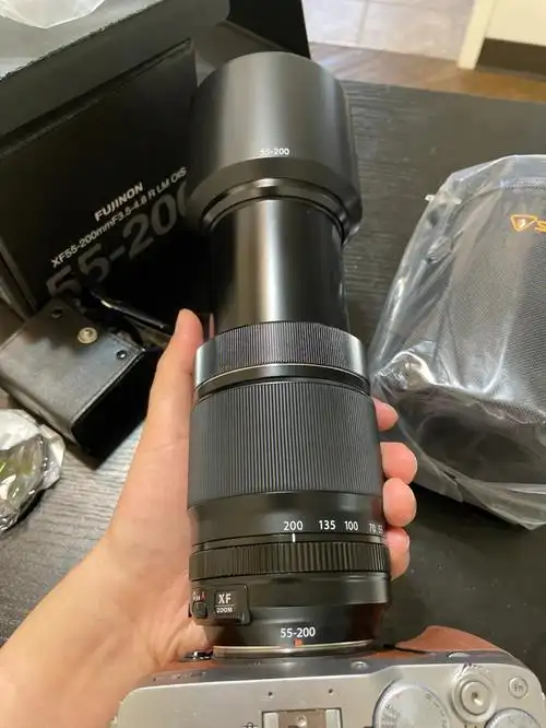 富士长焦镜头开箱fujixf55200mm
