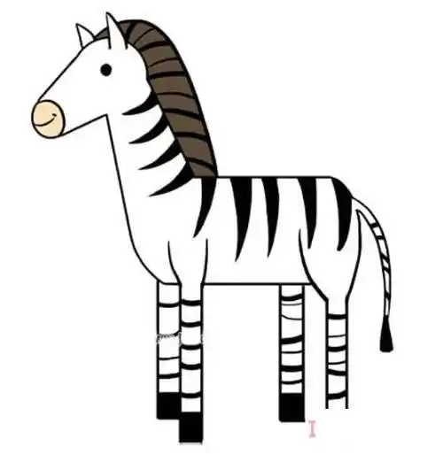 斑马简笔画 斑马简笔画图片