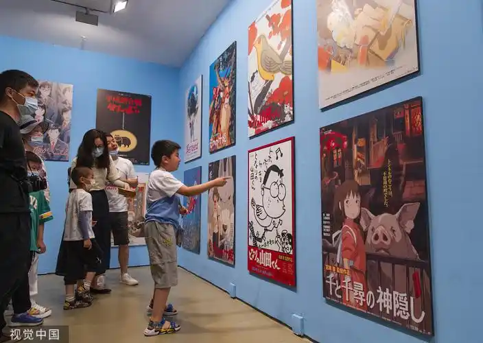 2021年6月12日,"宫崎骏与吉卜力的世界"动画艺术展在北京今日美术馆