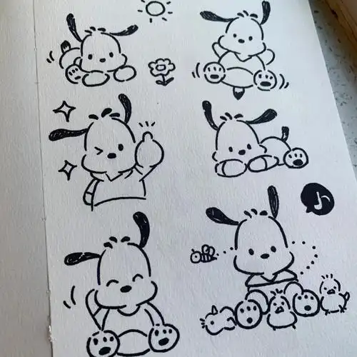 马克笔手绘三丽鸥系列——帕恰狗98