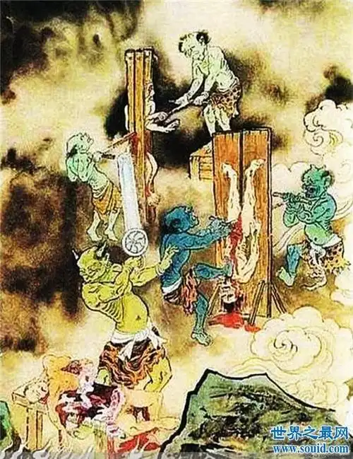 第十八层地狱详细图 从一层到十八层都有不同的惩罚