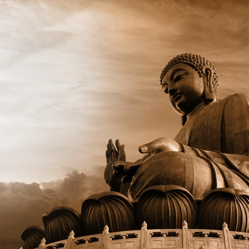 释迦牟尼像背景