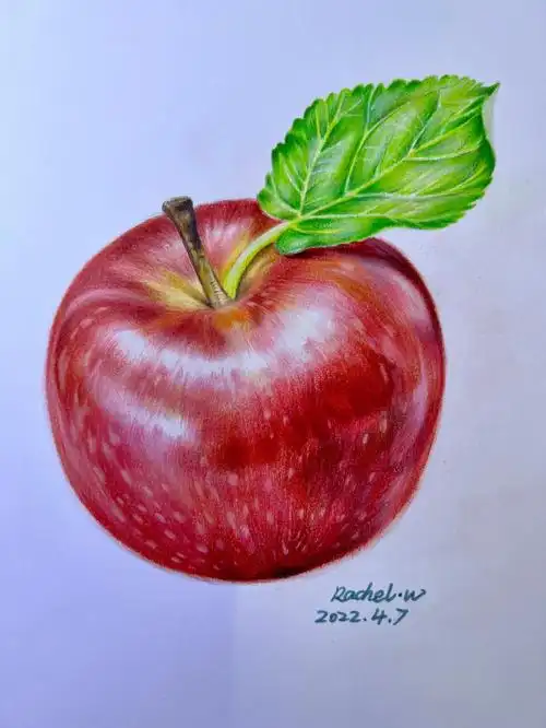 画个大苹果附步骤