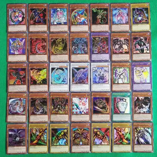 铁盒镭射 游戏王卡片 英文 闪卡 72张 青眼白龙 烫金 yugioh card