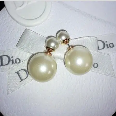 dior两用珍珠耳钉