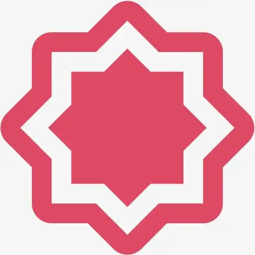 红色八角星装饰矢量图案免抠素材免费下载_觅元素51yuansu.com