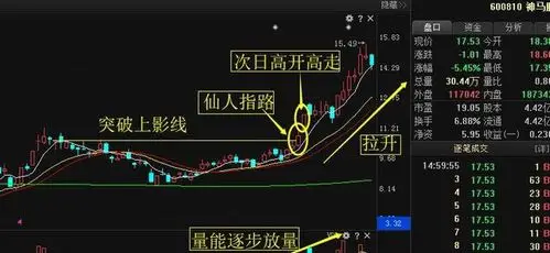 操盘技巧仙人指路形态及要点