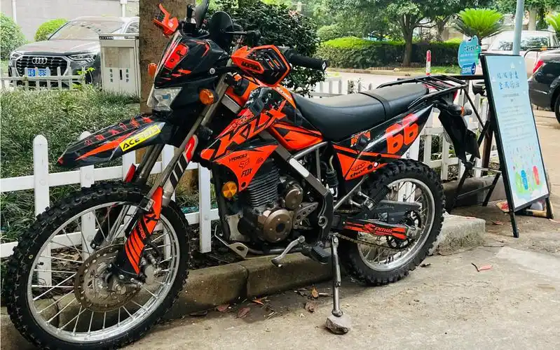 kawasaki klx150 更换原厂越野轮毂路试