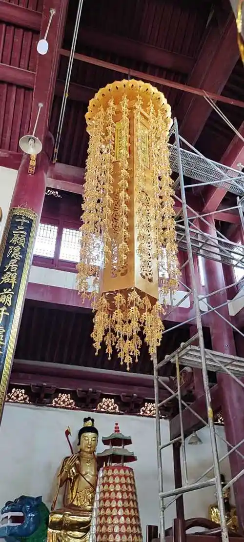 福源幢幡佛幡经幢圆幢经幡长幡法幢金幡佛教挂幡寺庙装饰璎珞灯 立式