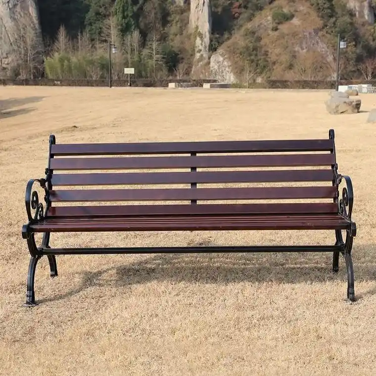 户外公园椅长椅庭院实木休闲椅有无靠背长凳子室外防腐木座椅塑木