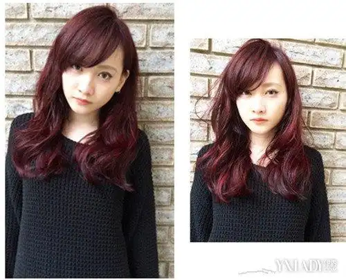 浅酒红色头发好看吗 9款醇美酒红染发俏丽可爱各不同