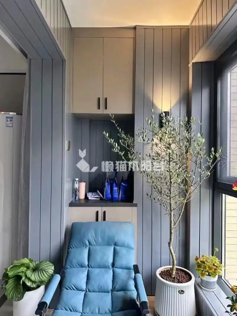 小户型阳台改造完美案例.#融创雪域华府b1区 双阳台完工绿 - 抖音