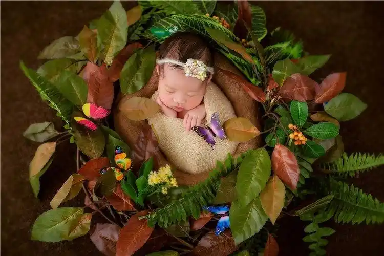 蓝鲸儿童摄影|宝宝满月照定制