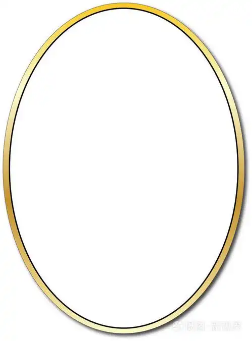 金金属椭圆形装饰
