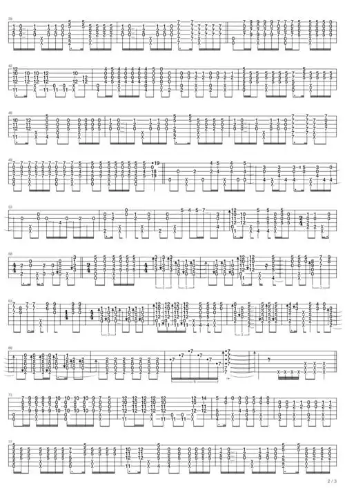 松井祐貴《sunny day》吉他谱