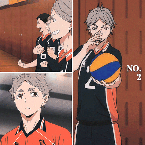 6 月 13日 是#排球少年#菅原孝支的生日96  祝我们的二传手suga生日