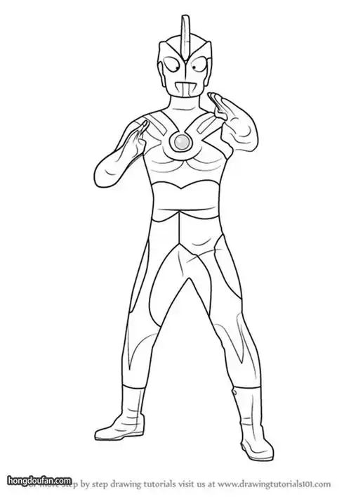 黑暗迪迦奥特曼奥特曼简笔画大全