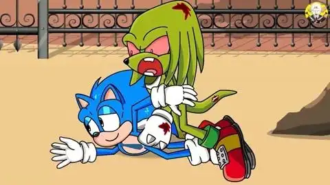 刺猬索尼克搞笑动画 索尼克逃脱丧尸追击