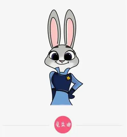 头像简笔画朱迪简笔画步骤简笔054期三分钟教疯狂动物城简笔画兔子