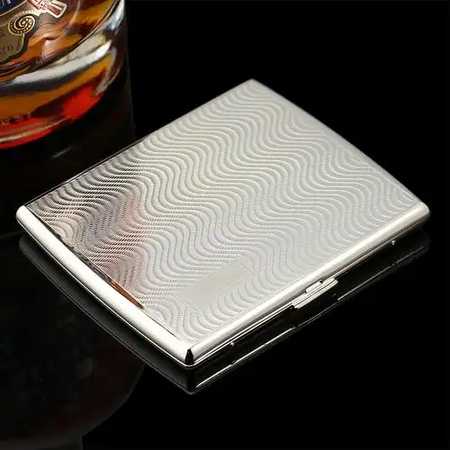 原装进口明珠pearl烟盒10支装超薄珍珠雕刻波浪创意个性香菸盒