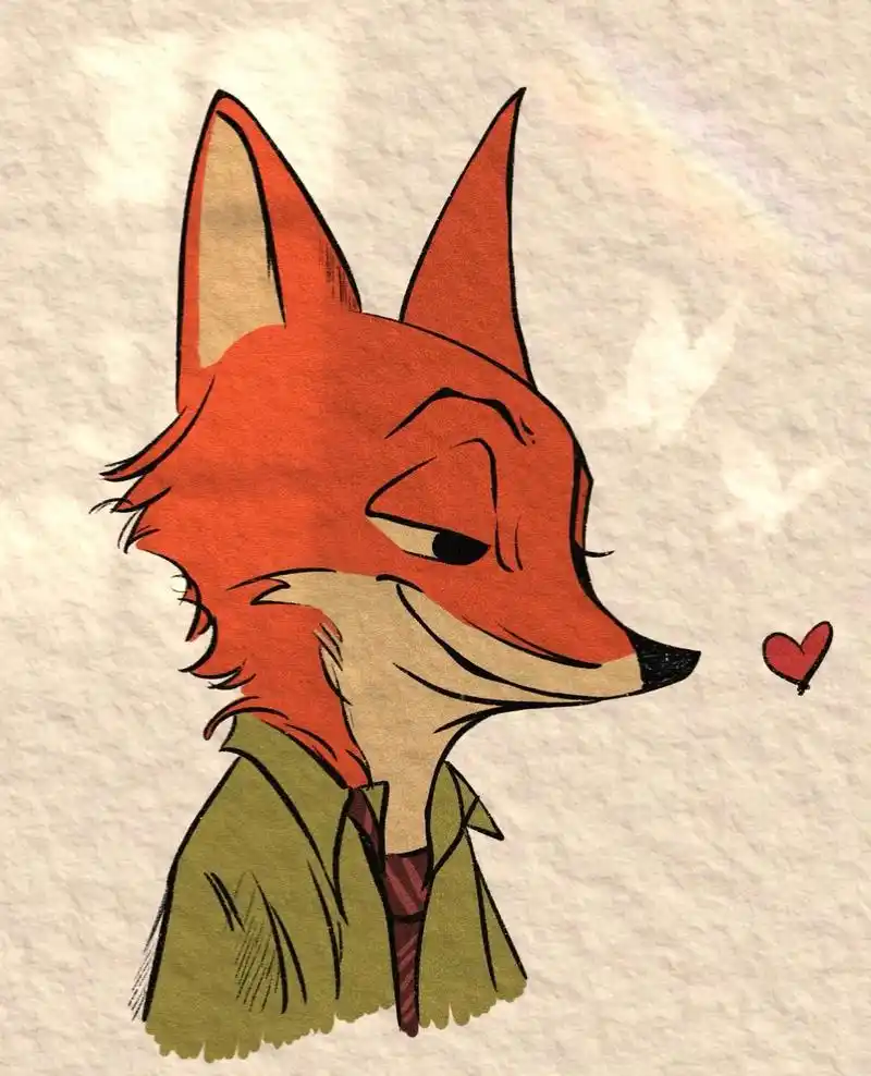 尼克狐尼克过程图.#简笔画 #简笔画教程 #迪士尼#疯狂动物 - 抖音