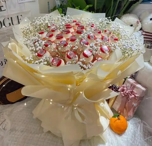 养乐多创意花束