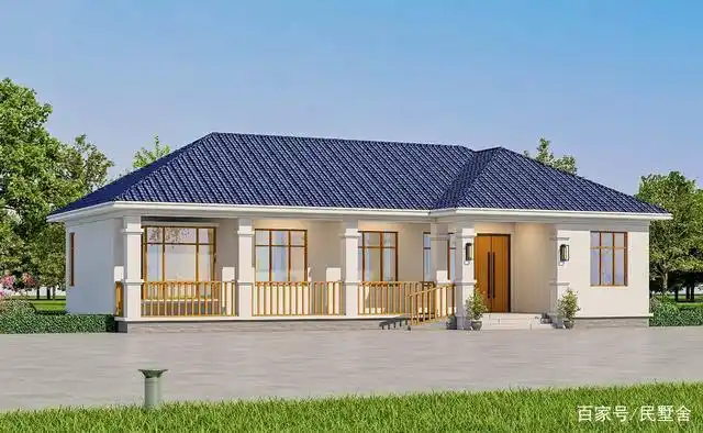 美观,实用,经济的农村一层别墅,自建价18.8w,养老生活不用愁