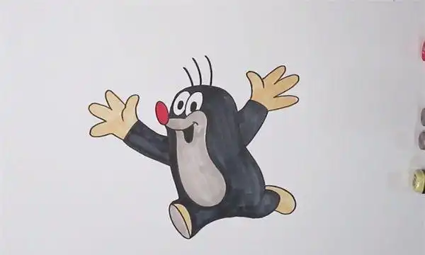 鼹鼠简笔画
