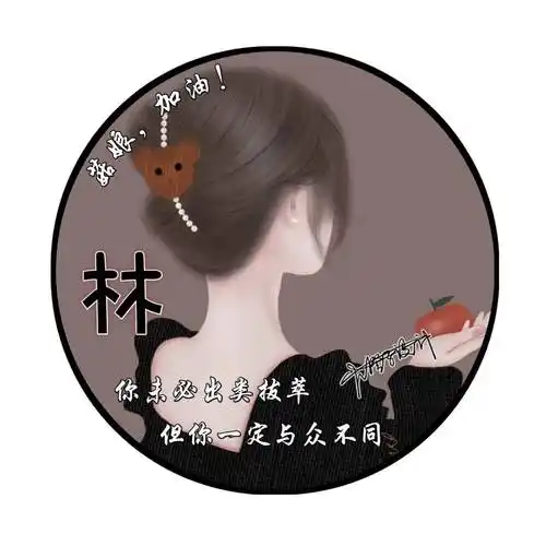 女生姓氏头像 林姓女生姓氏头像 袁姓姑娘加油 女生姓氏头像