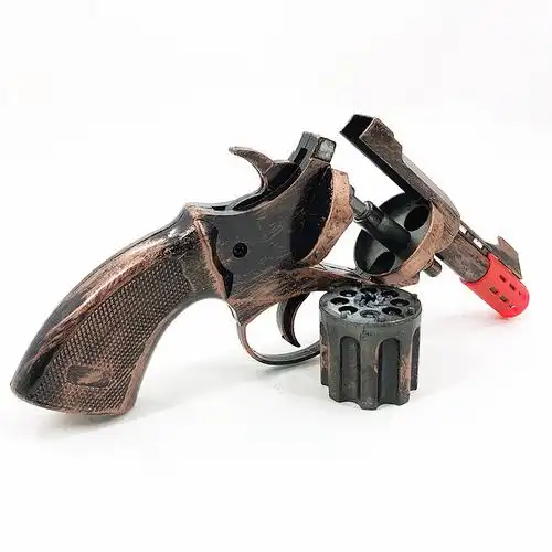 左轮砸响炮全金属砸炮儿童经典怀旧童年旅游景区玩具厂家直供