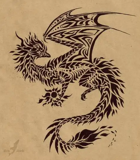 西方龙简笔画 西方龙简笔画图片