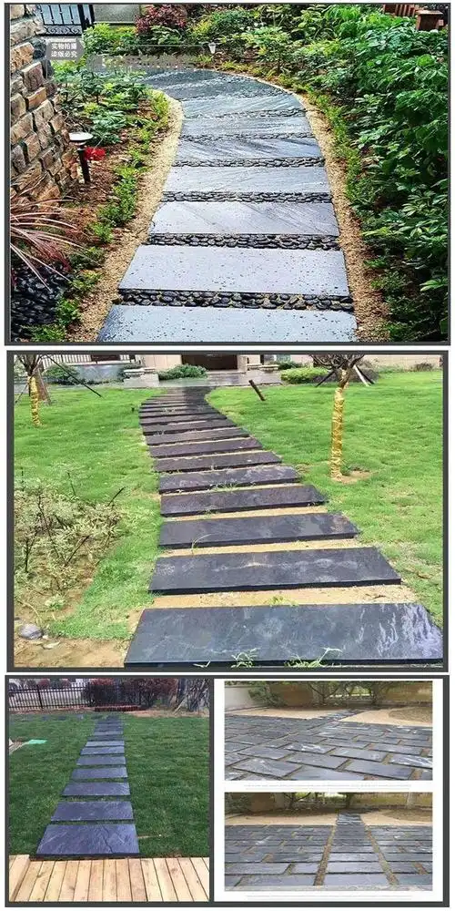 佩尔森青石板户外汀步石庭园踏步石花园脚踏石院子垫脚石公园铺路铺地