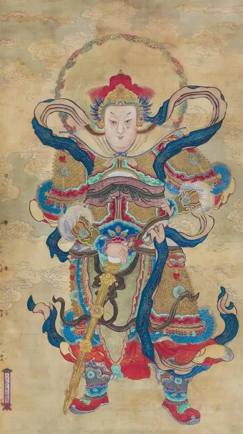 道,民间信仰,地方宗教信仰)绘制的诸如佛,菩萨,三清四御,关羽,二郎神