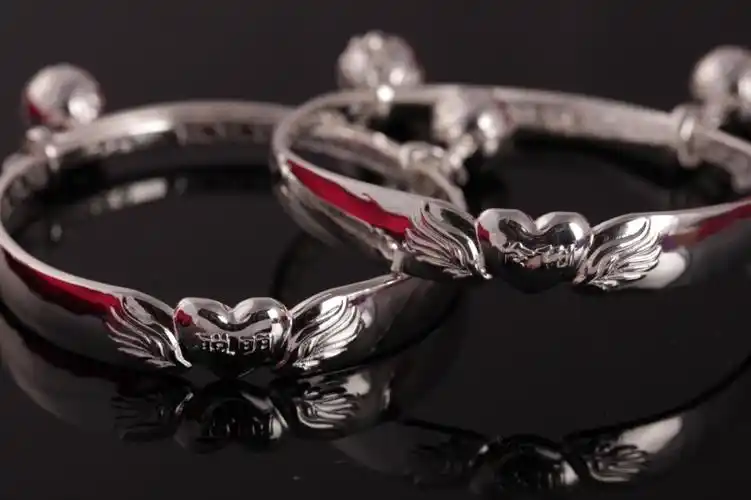 ytz05 童镯 s999千足银 儿童手镯 小孩银镯子 童镯批发 银饰批发