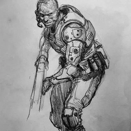 超级大电影的概念设计师原画速写手稿非常适合零基础成人临摹