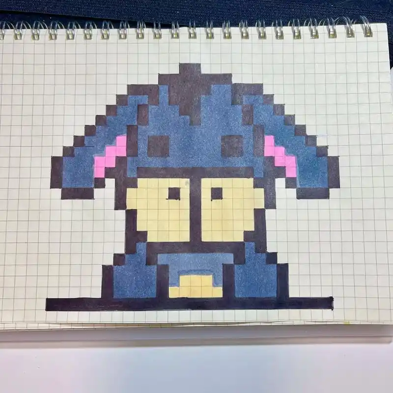 a5网格本#临摹 #手绘 #画画  - 抖音