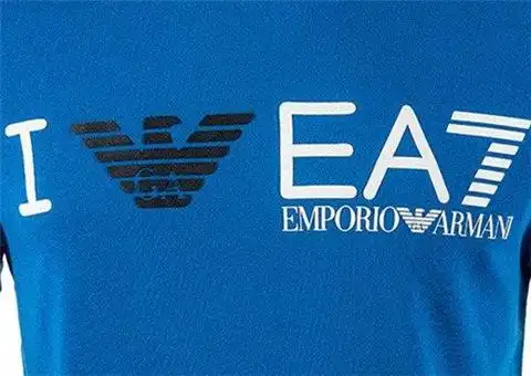 男士蓝色短袖t恤