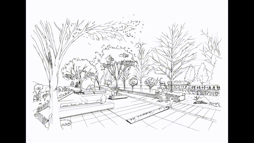 静谧的公园作品八:静谧的公园作品九:繁华的街道此次手绘大赛既是一次