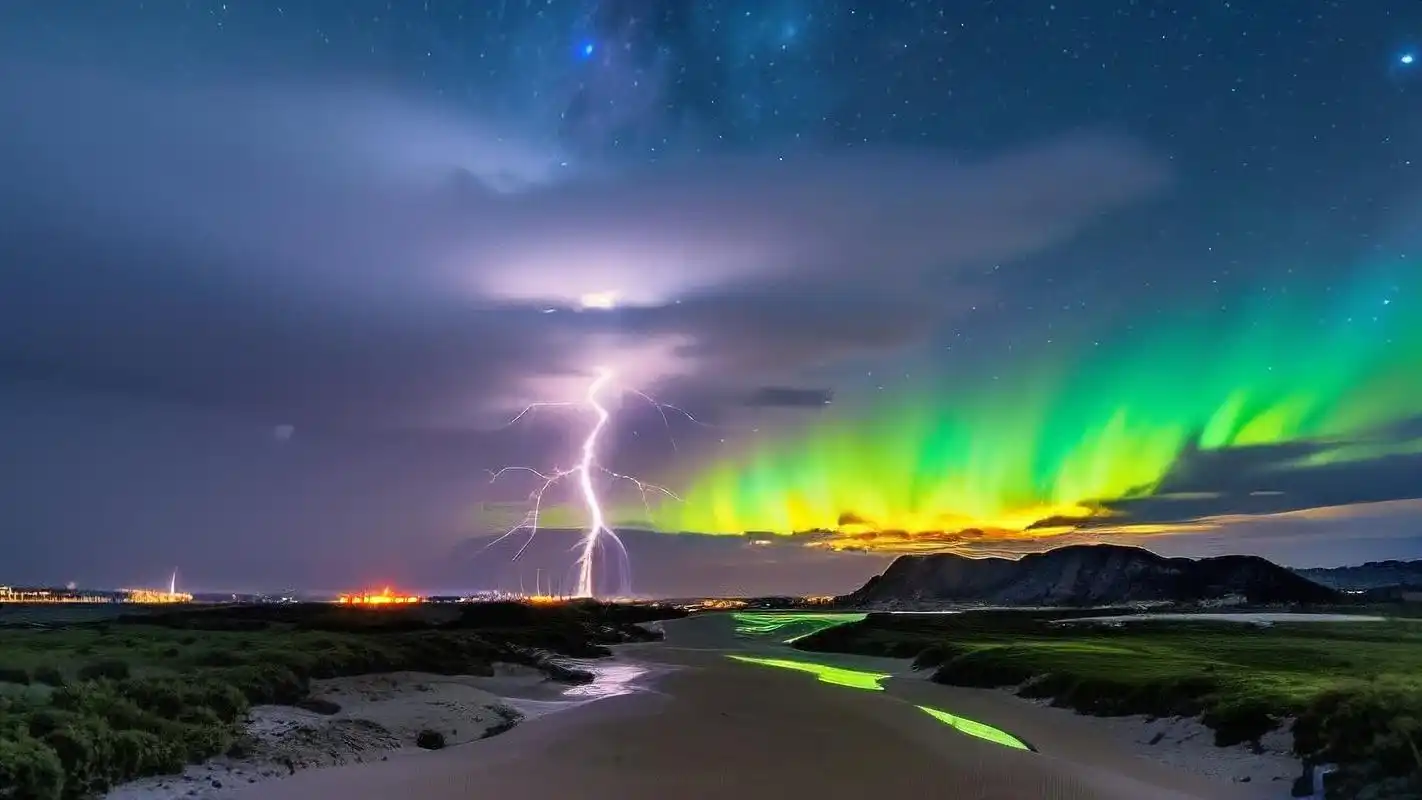 震撼闪电夜空壁纸合集 宝子们,这次带来的是震撼人心的闪电夜空壁纸!