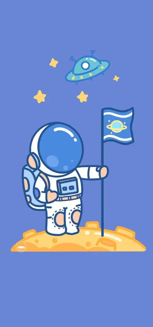 可爱的小熊宇航员欢迎来到快乐星球