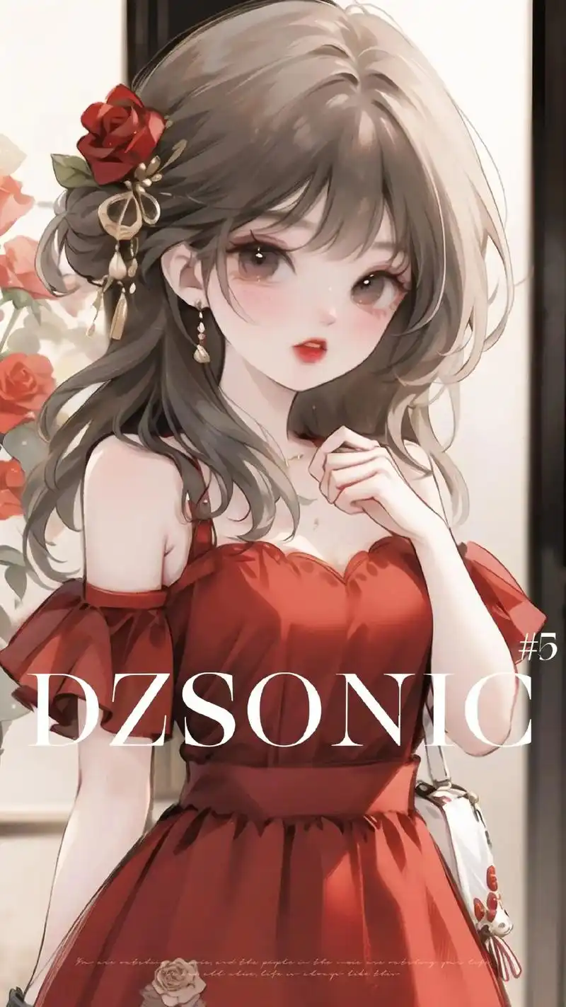 女生头像‖玫瑰花与女孩.#漫画女孩 #优质头像 #治愈画风  - 抖音