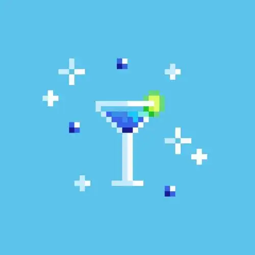 像素画真可爱 按颜色整理了一下饮料系列【画画用的软件:dotpict】
