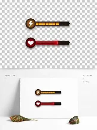 复古游戏能量血 i>条 /i>