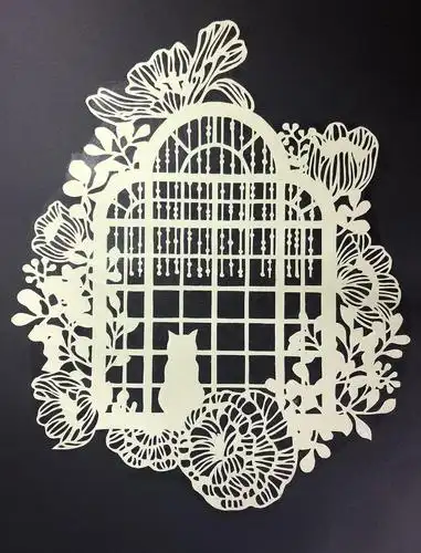 现代化剪纸一|平面|图案|肉肉999 - 临摹作品 - 站酷 zcool