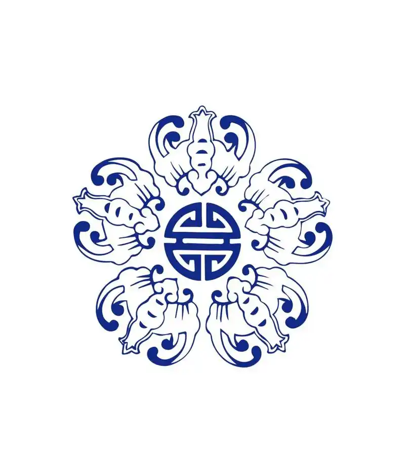 传统纹样图案-蝙蝠纹(一) "蝠"与"福"同音,在中国传统装饰艺术中,蝙蝠