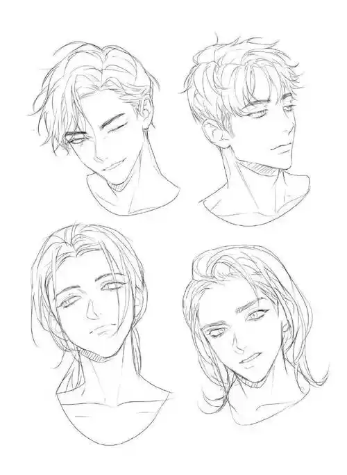 动漫男生发型参考