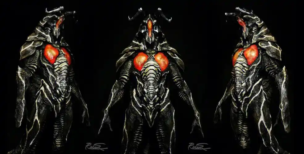 涂装作品有纹身的宇宙恐龙杰顿看过吗