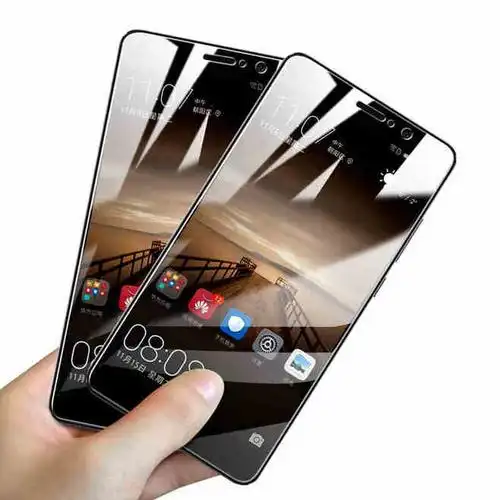 华为mate9钢化膜全屏覆盖mate8透明手机m7防爆指纹蓝光m9手机贴膜-t