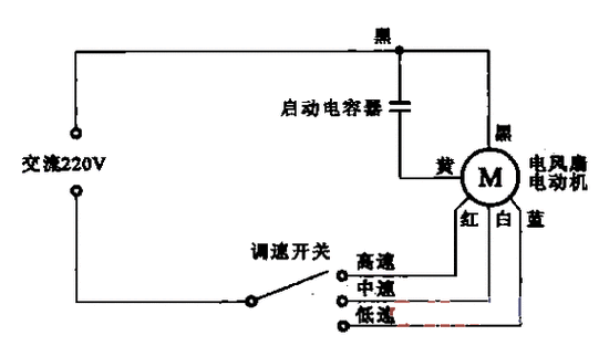 调速电风扇电动机的连接图-接线图网