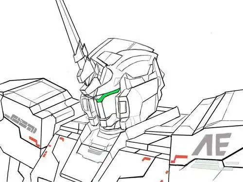 独角兽高达q版简笔画(独角兽q版萌简笔画) -【爱个性】